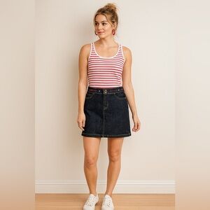 Tommy Jeans NWT Denim Skirt Sz 7 – Y2K Patriotic Vintage Style Rare Find Juniors